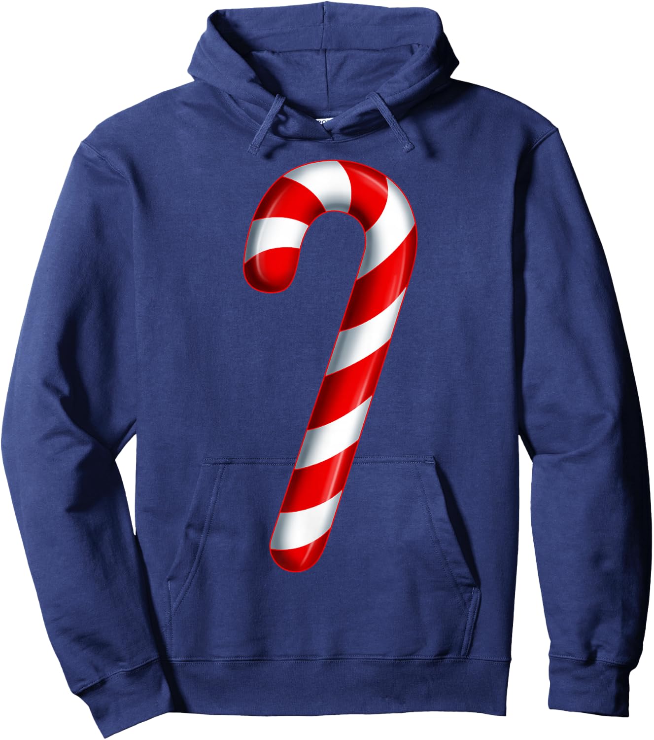 Candy Cane Merry and Bright Red and White Candy Costume Hoodie - Hoodie | Navy