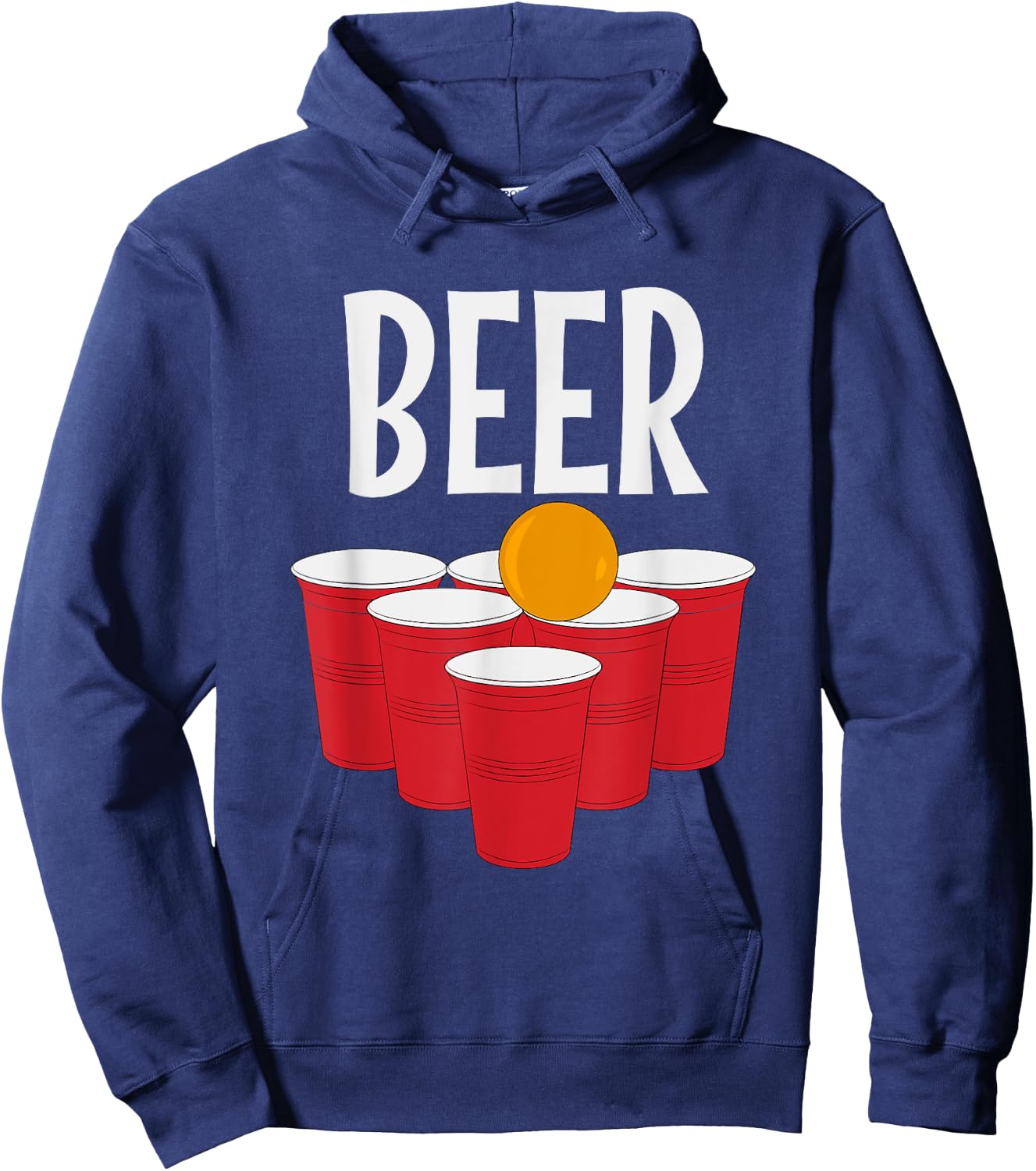 Funny Beer Pong drinking Halloween Carnival Partner Costume Hoodie - Hoodie | Navy