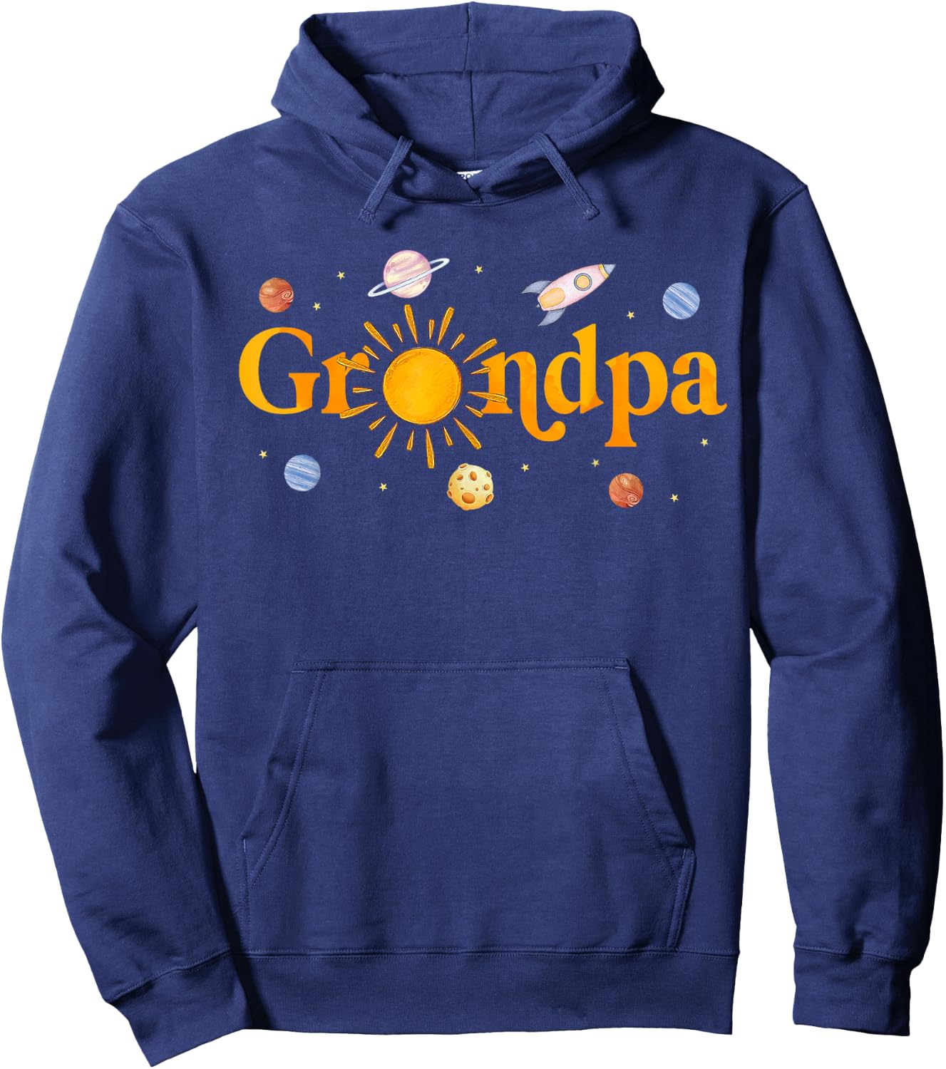 Grandpa of The Birthday First Trip Around The Sun Bday Boy Hoodie - Hoodie | Navy