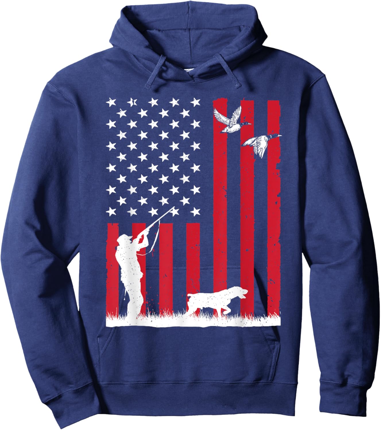 Duck Hunting Art Women Kids Duck Hunter Duck Hunting Hoodie - Hoodie | Navy
