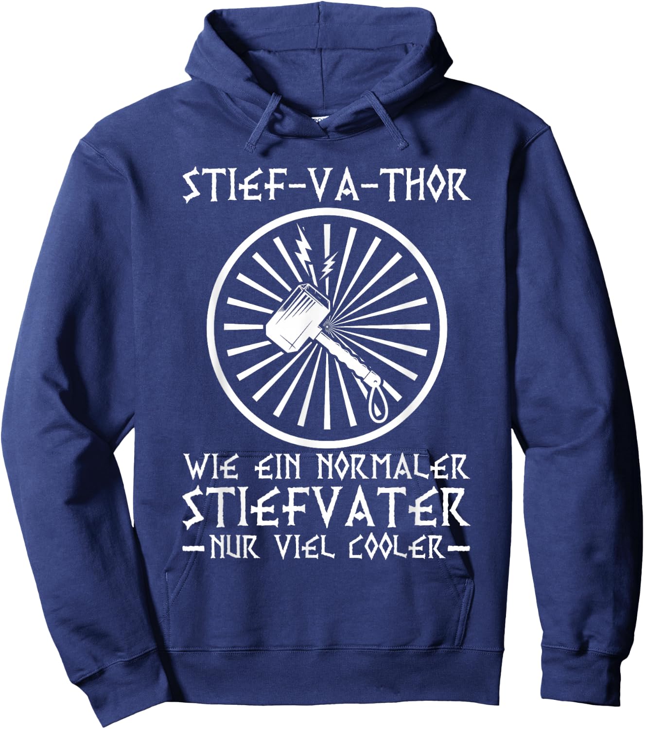Bonus-Va-Thor Bonus Papa Wikinger Stiefvater Stiefpapa Hoodie - Hoodie | Navy