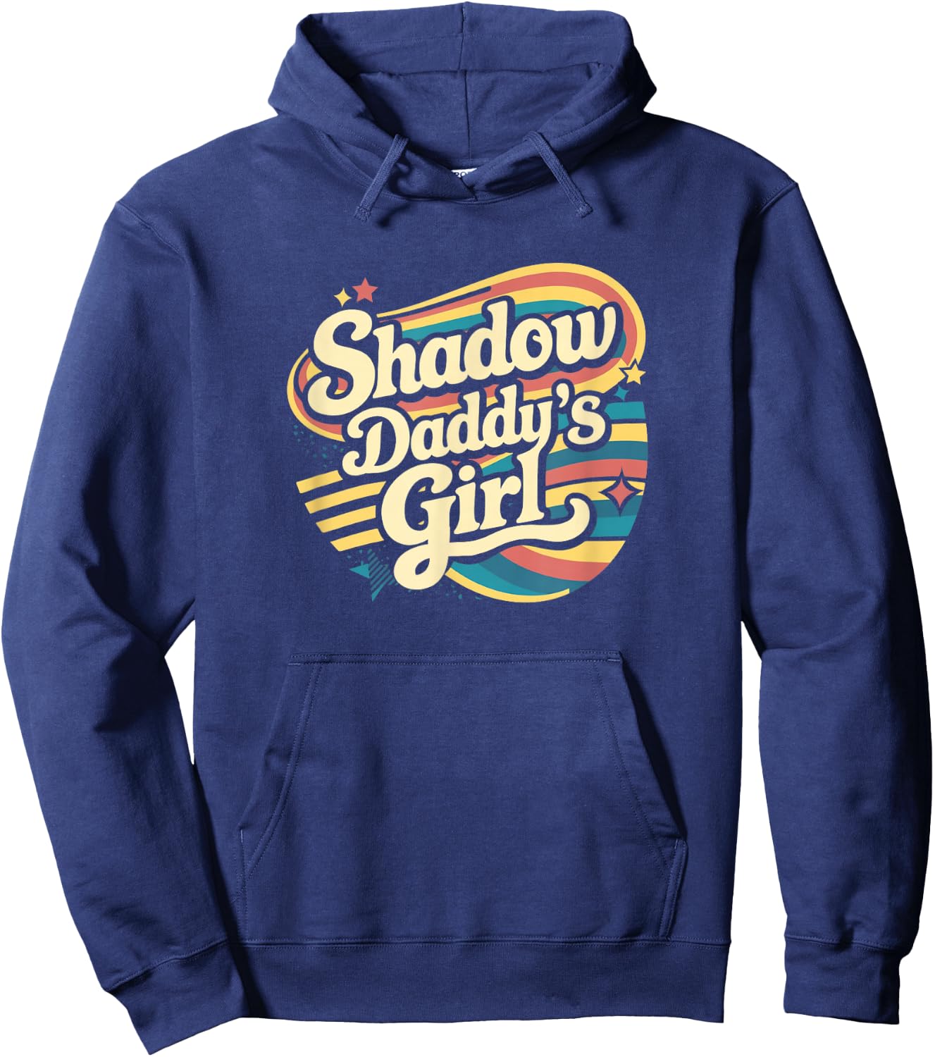 Fantasy Romantasy Book Retro Vintage Shadow Daddy Girl Hoodie - Hoodie | Navy