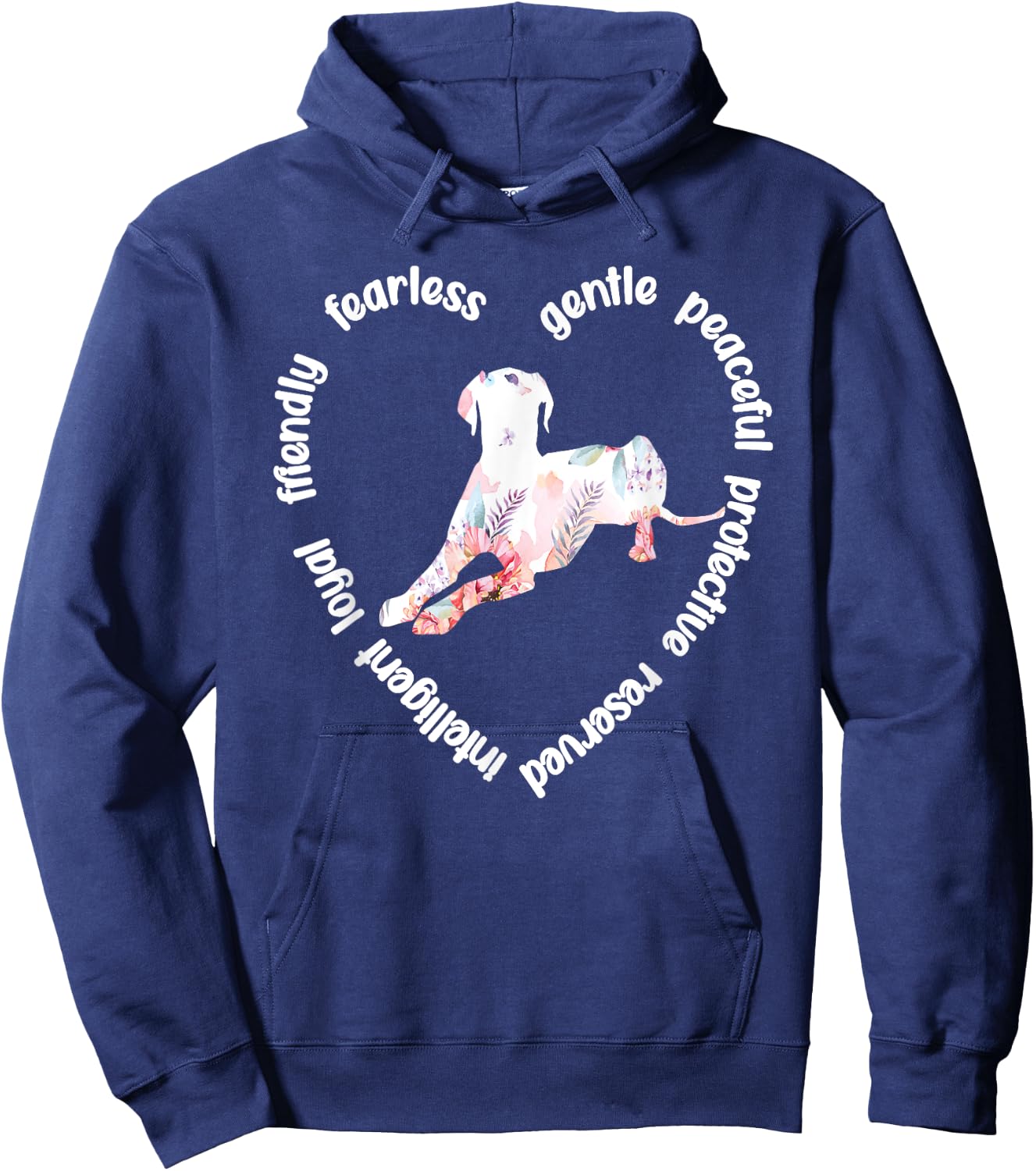 Catahoula Heart | Catahoula Leopard Dog Owner Catahoula Mama Hoodie - Hoodie | Navy