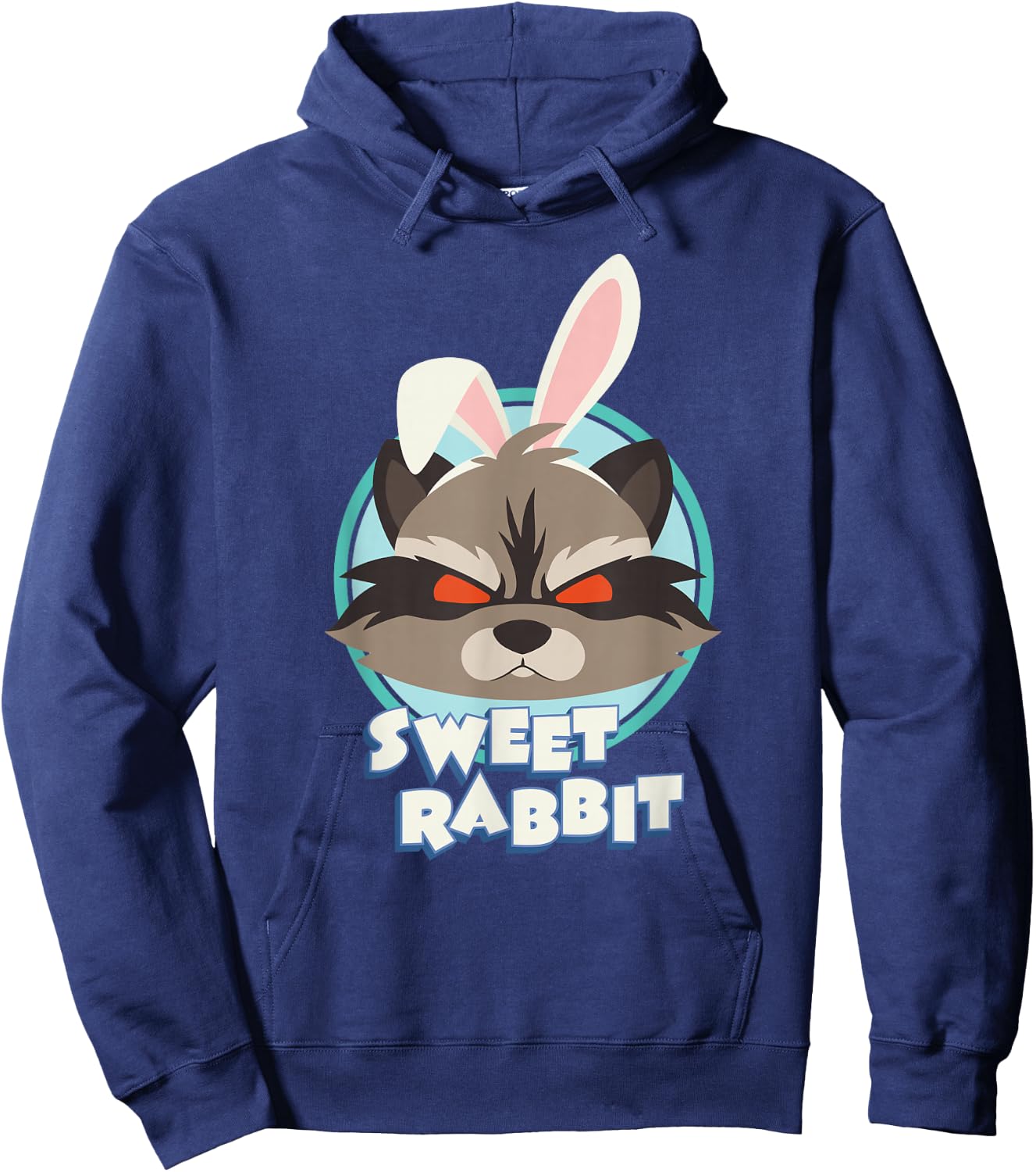Marvel Rocket Raccoon Sweet Rabbit Easter Bunny Hoodie - Hoodie | Navy