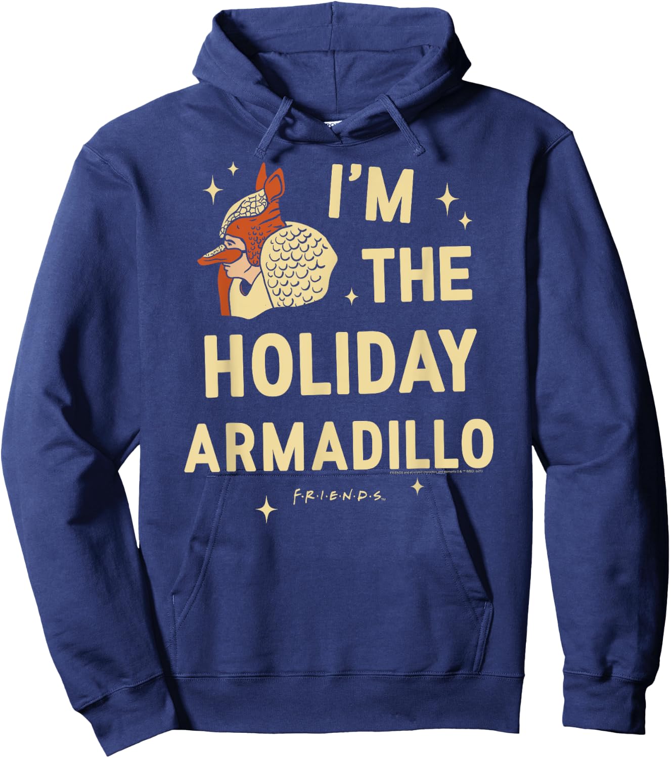 Friends I'm the Holiday Armadillo Christmas TV Show Hoodie - Hoodie | Navy