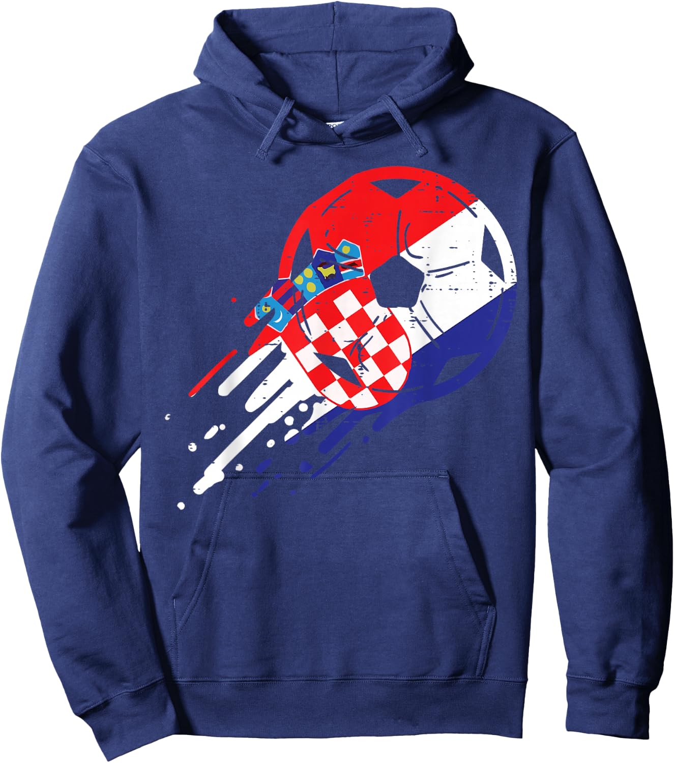 Croatia Flag Croatian Soccer Football Fan Men Women Kids Hoodie - Hoodie | Navy