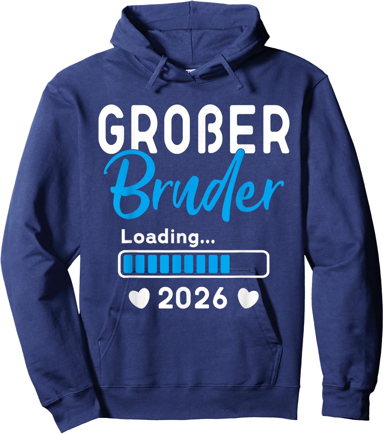 Children's Big Brother Loaded 2026, I Will Großer Bruder 2026 , black Hoodie - Hoodie | Navy