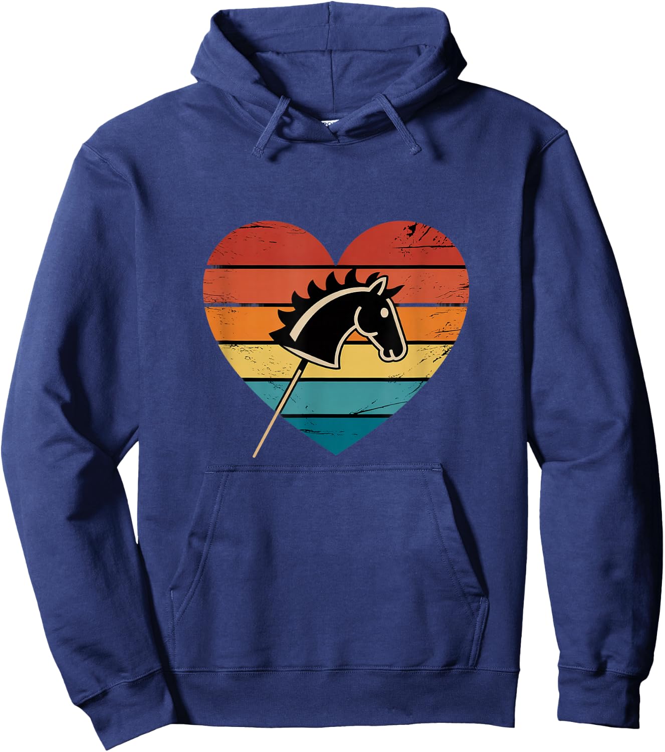 Retro Hobby Horse Lover Hoodie - Hoodie | Navy
