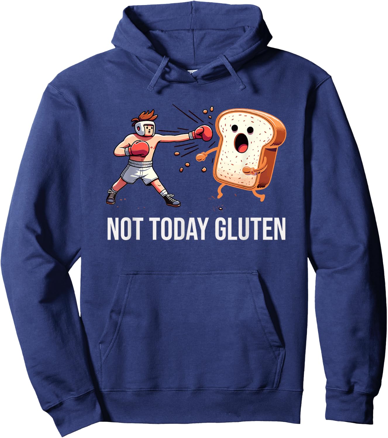 Gluten Free Funny Not Today Gluten Celiac Disease Vegan Diet Hoodie - Hoodie | Navy