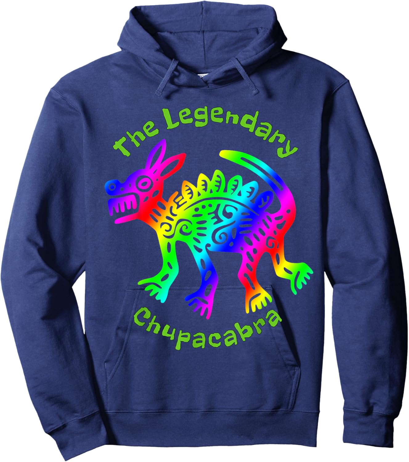 The Legendary Chupacabra Colorful Fun Hoodie - Hoodie | Navy