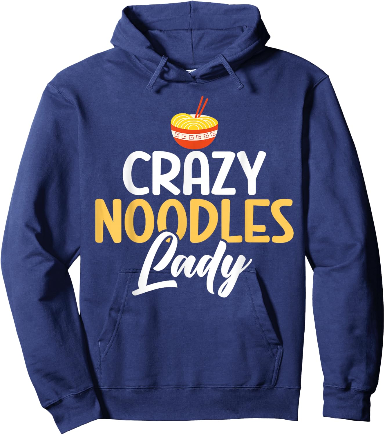 Crazy Noodles Lady Noodles Hoodie - Hoodie | Navy
