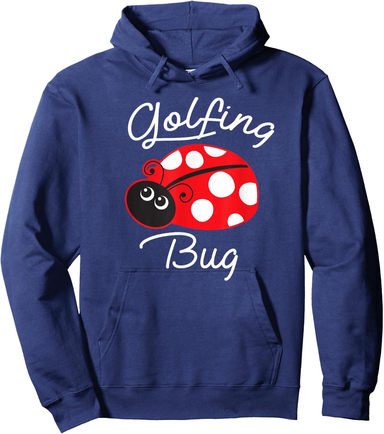 Golfing Bug Funny Ladybug Golf Lover Hoodie - Hoodie | Navy
