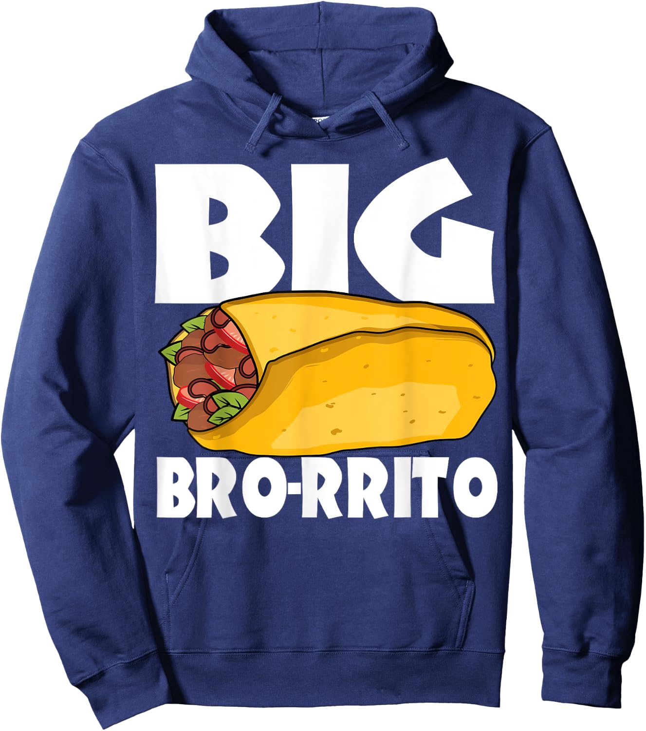 Big Burrito Mexican Food Cinco de Mayo Hoodie - Hoodie | Navy