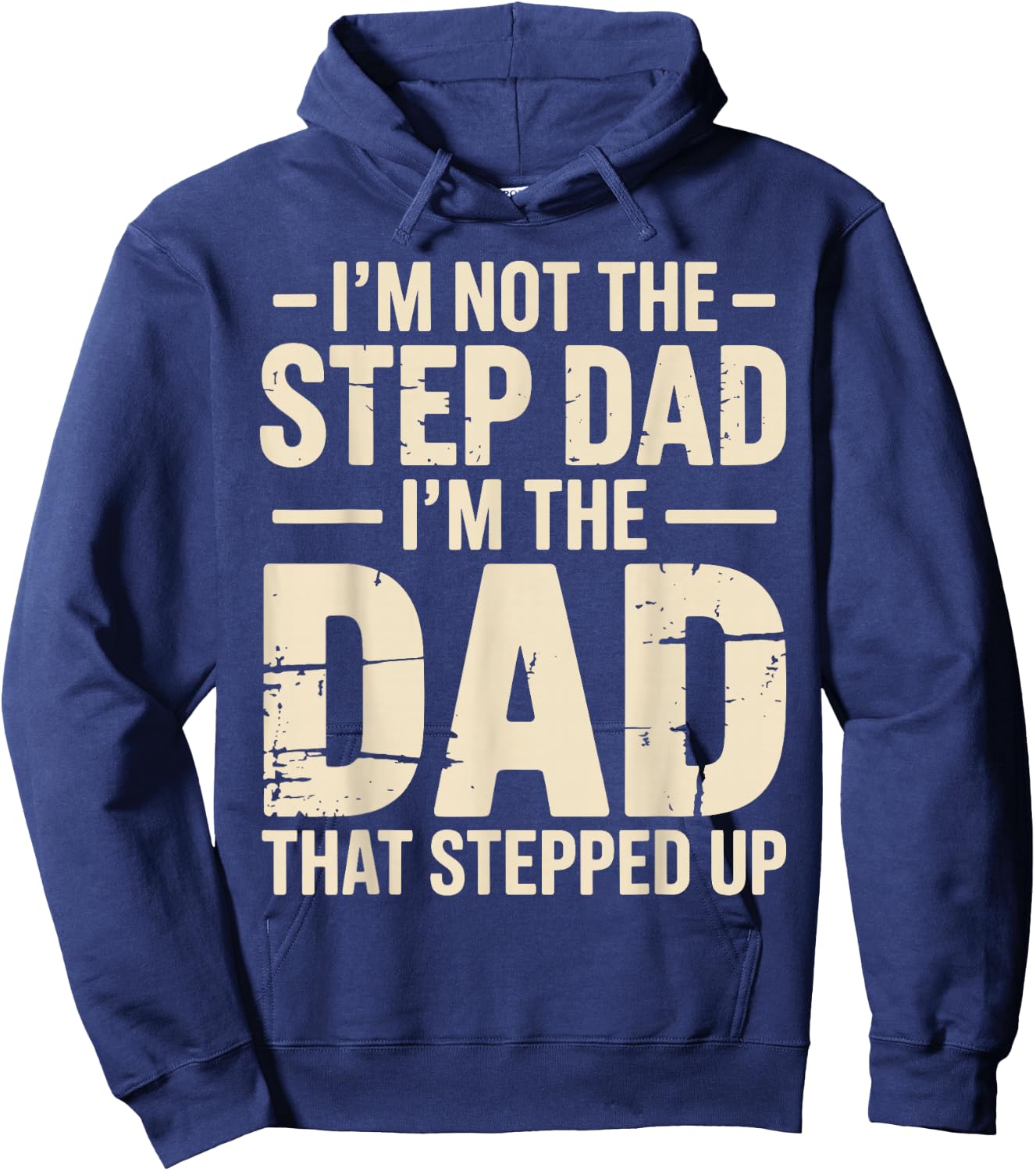Funny Stepdad Art Boy Step Father Stepfather Stepdad Hoodie - Hoodie | Navy