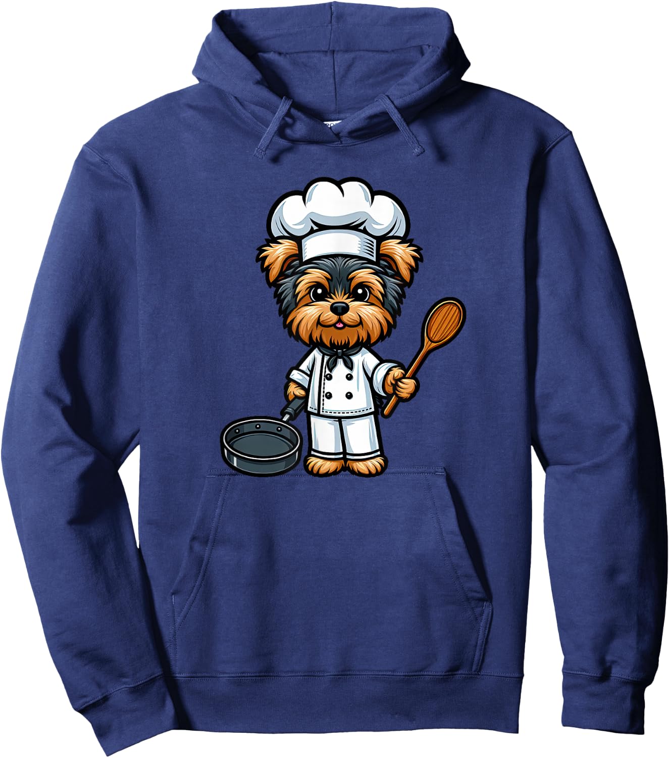 Yorkshire Terrier Chef Dog Funny Cooking Hoodie - Hoodie | Navy