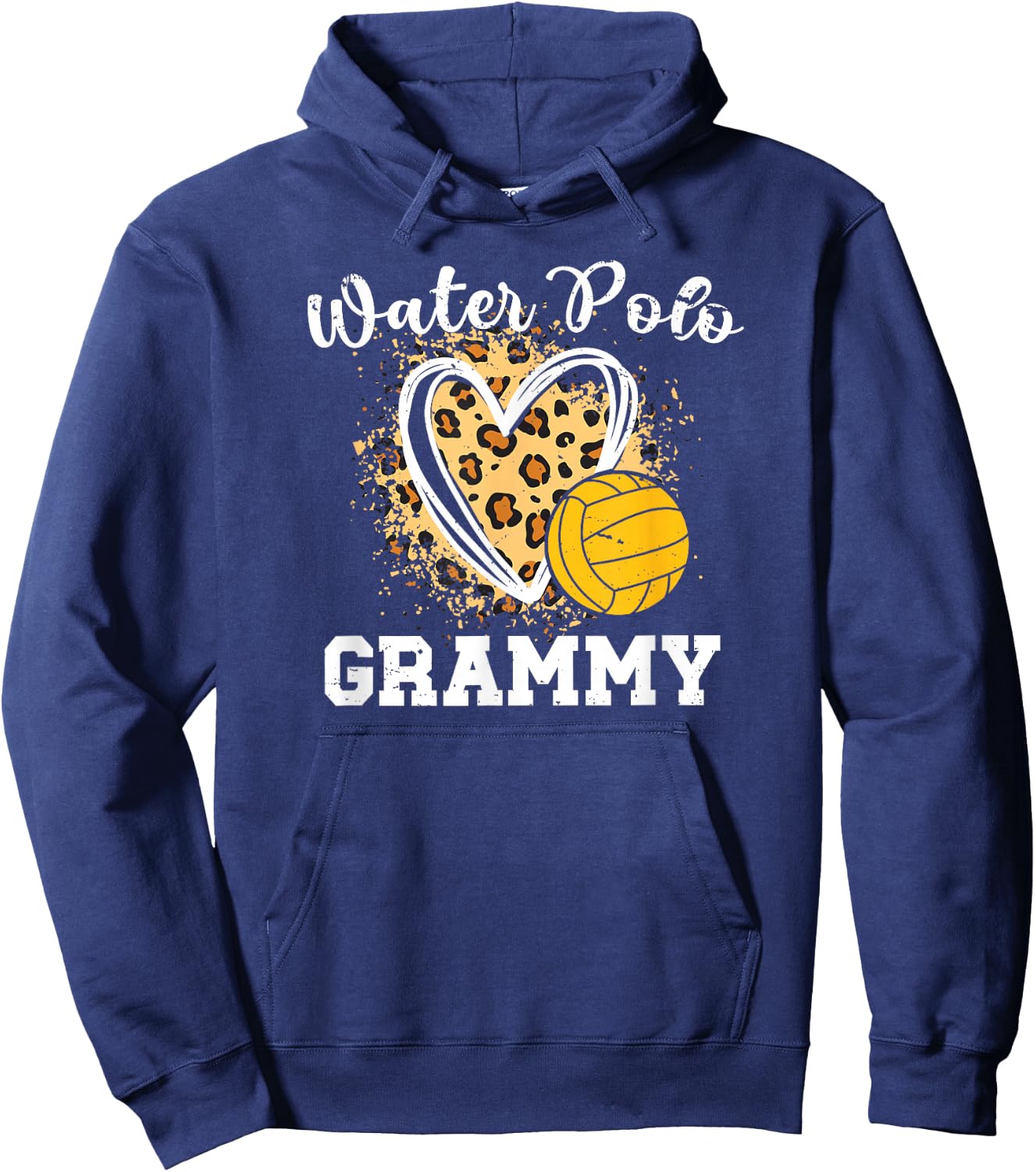 Water Polo Grammy Of A Water Polo Player Grammy Leopard Hoodie - Hoodie | Navy