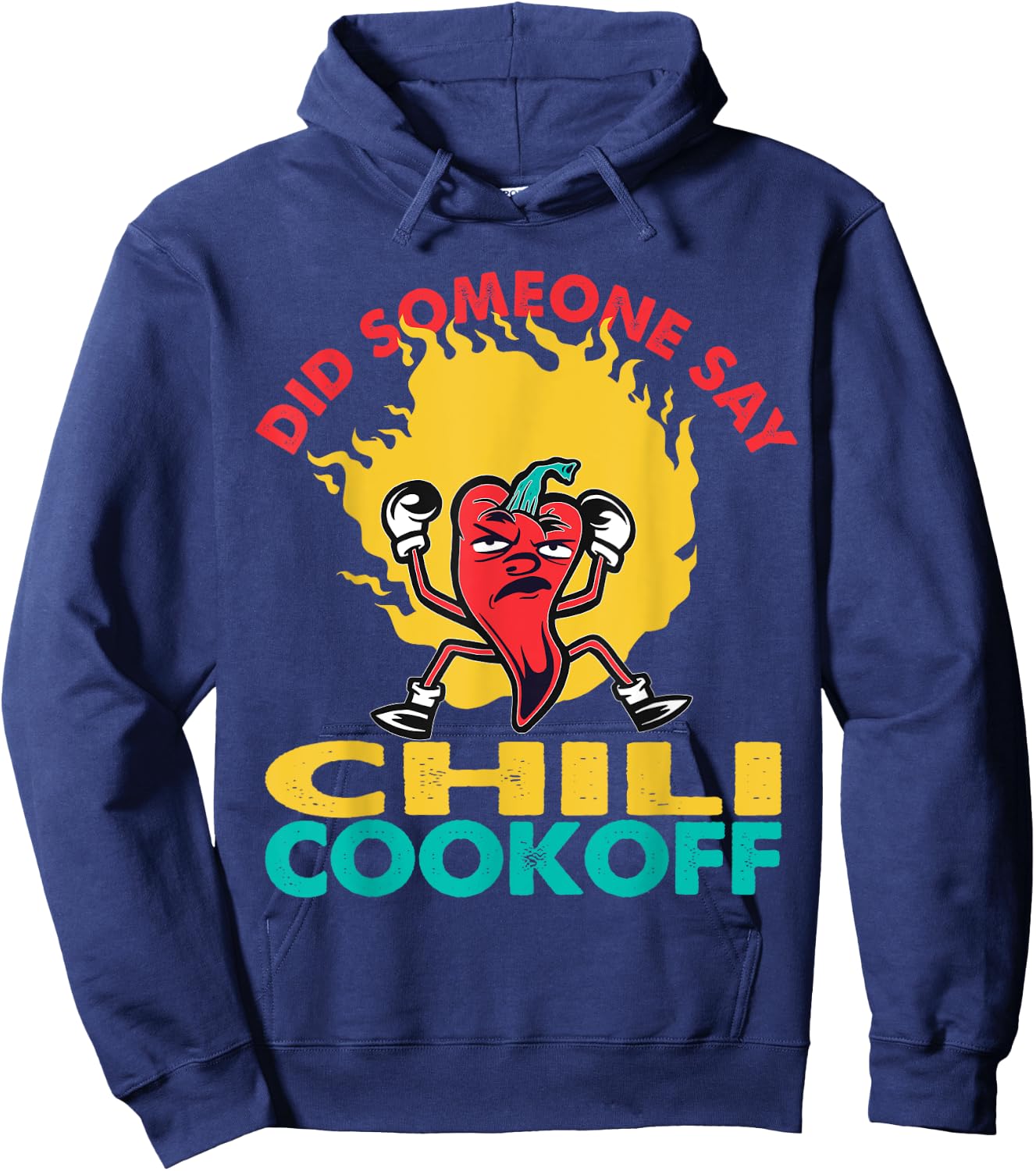 Said Someone Chili Cookoff Design Pepper Head Hoodie - Hoodie | Navy