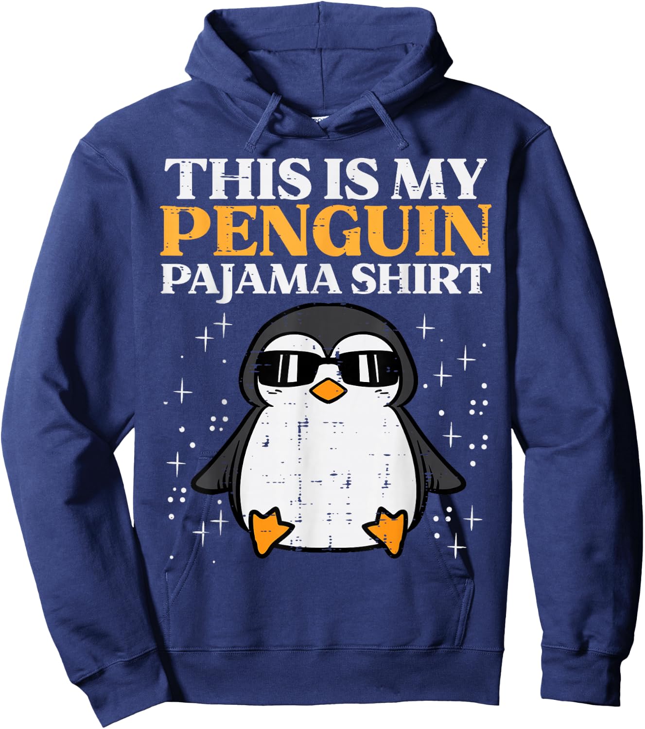This Is My Penguin Pajama Shirt Girls Boys Kids Women Men Hoodie - Hoodie | Navy
