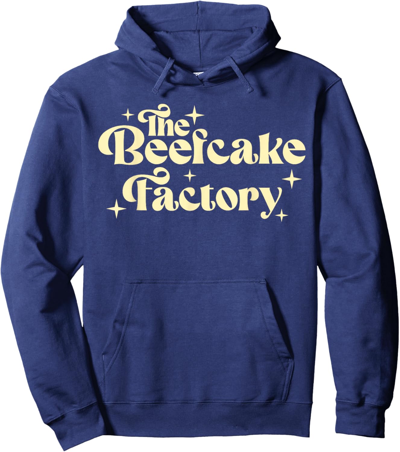 The Beefcake Factory Funny Gym Workout Hoodie - Hoodie | Navy