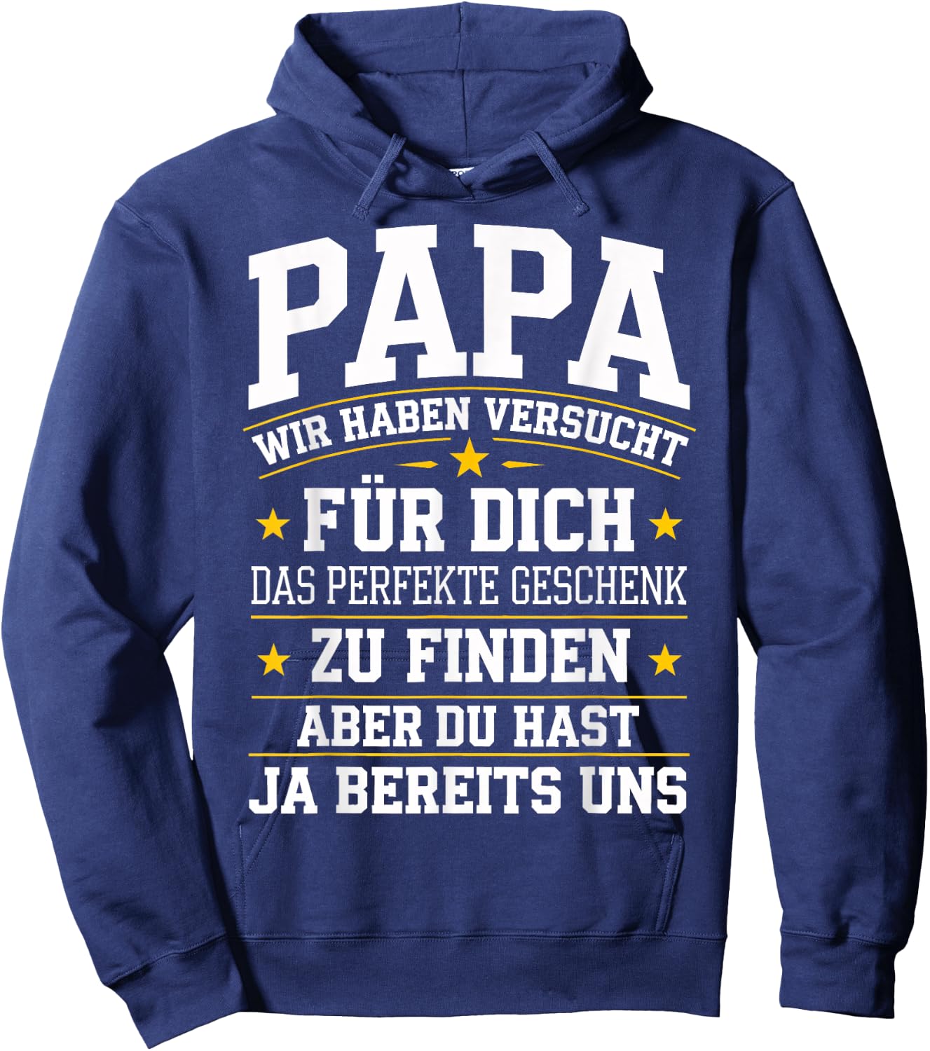 Papa Gift Birthday Shirt Dad Saying Funny Dad Hoodie - Hoodie | Navy