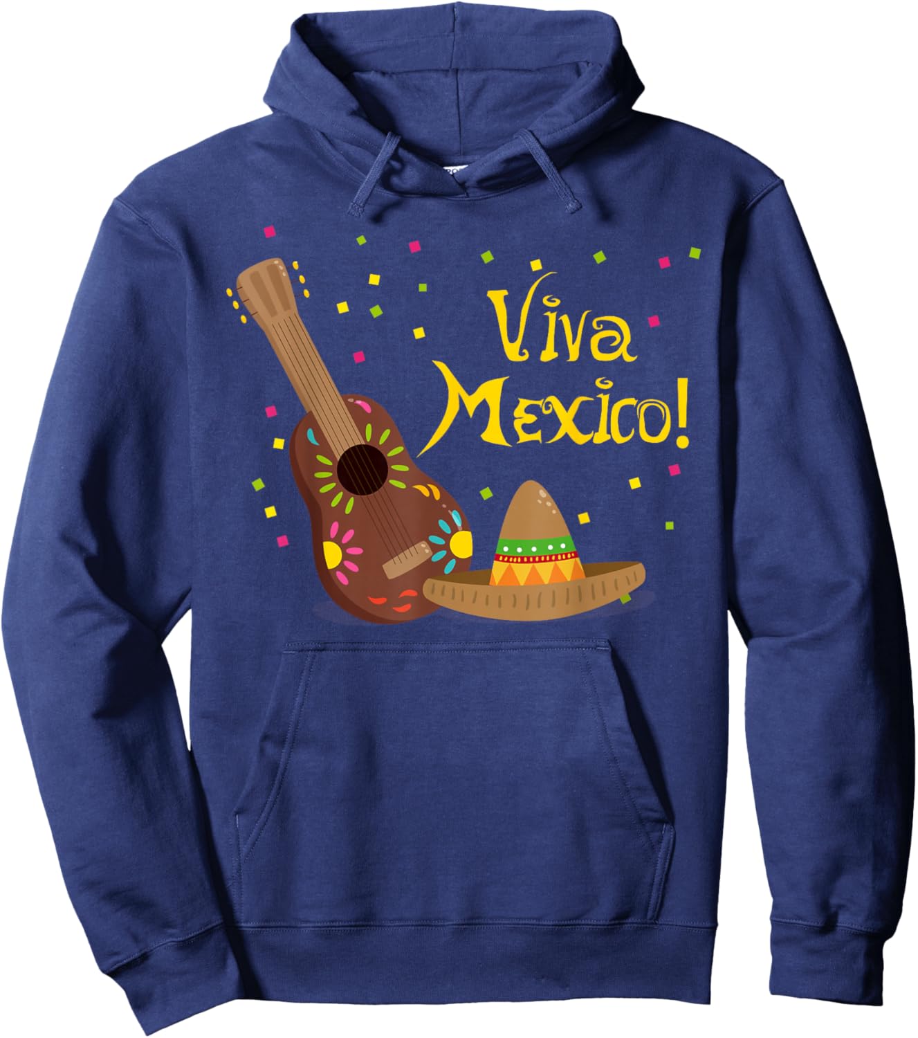 Viva Mexico! Fiesta Independence Day Party Mexican Hoodie - Hoodie | Navy