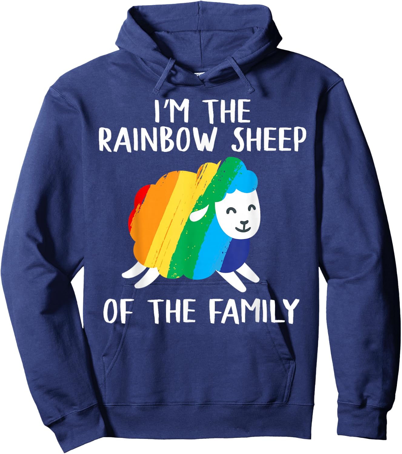Rainbow Sheep Queer Lesbian Gay CSD Pride Party Wear LGBT Hoodie - Hoodie | Navy