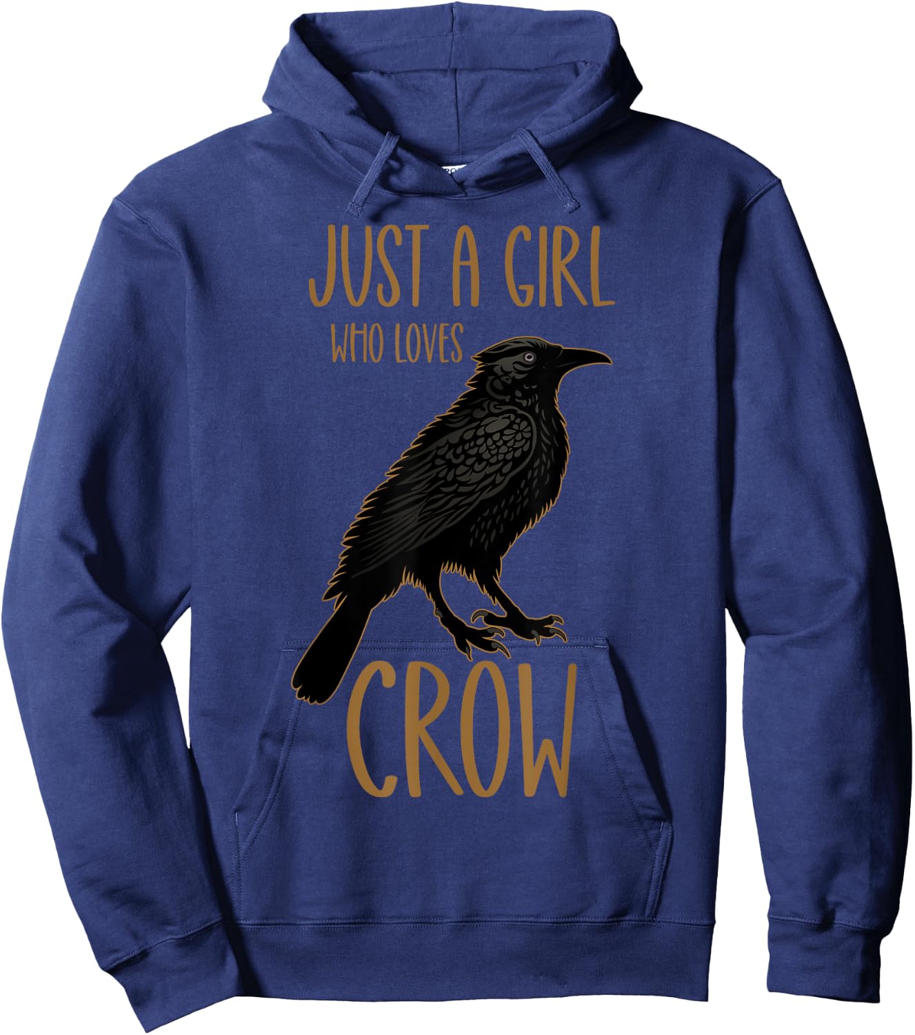 Just a Girl Who Loves Crow Hoodie - Hoodie | Navy