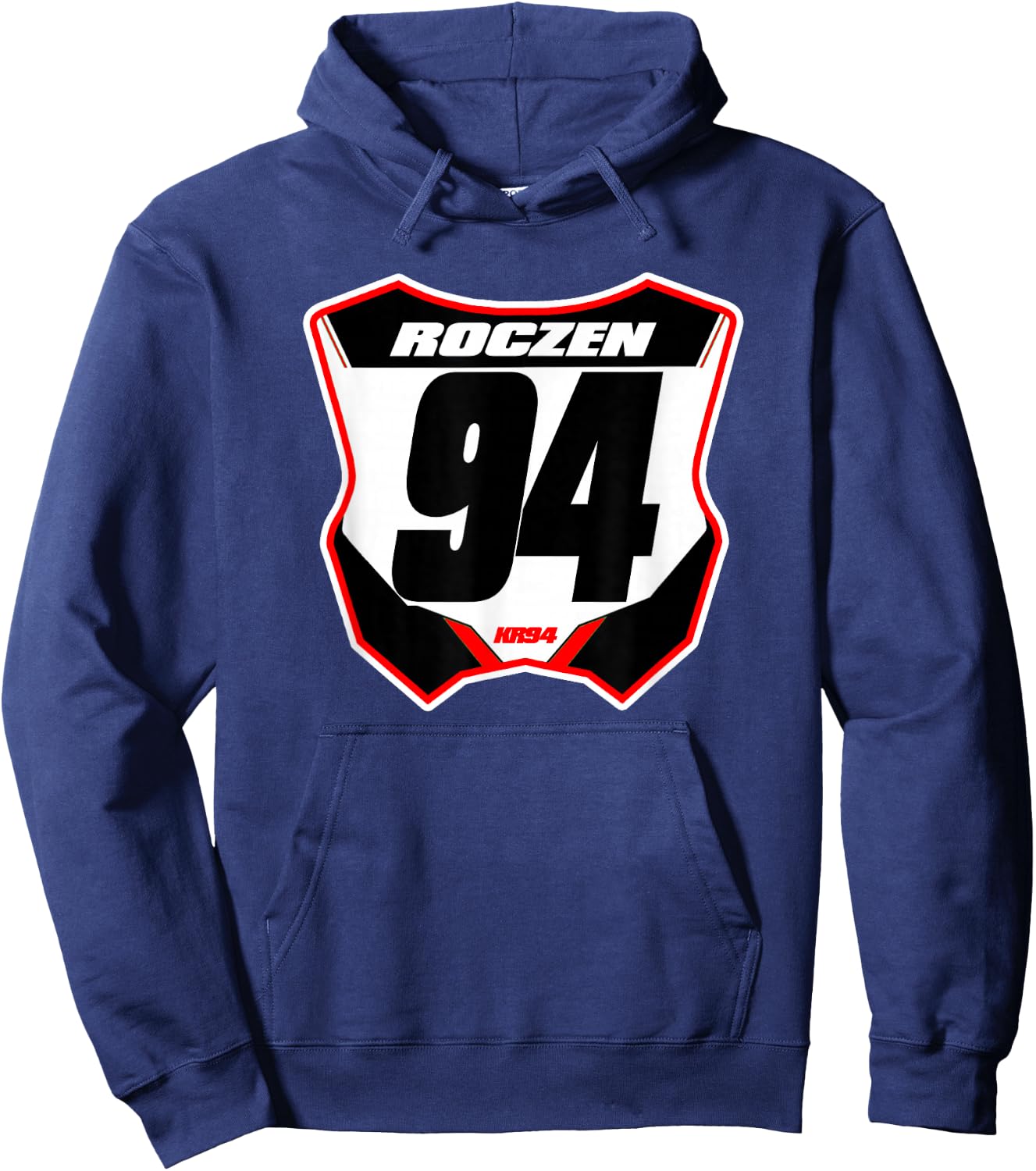 Dirt Bike Number Plate Hoodie - Hoodie | Navy