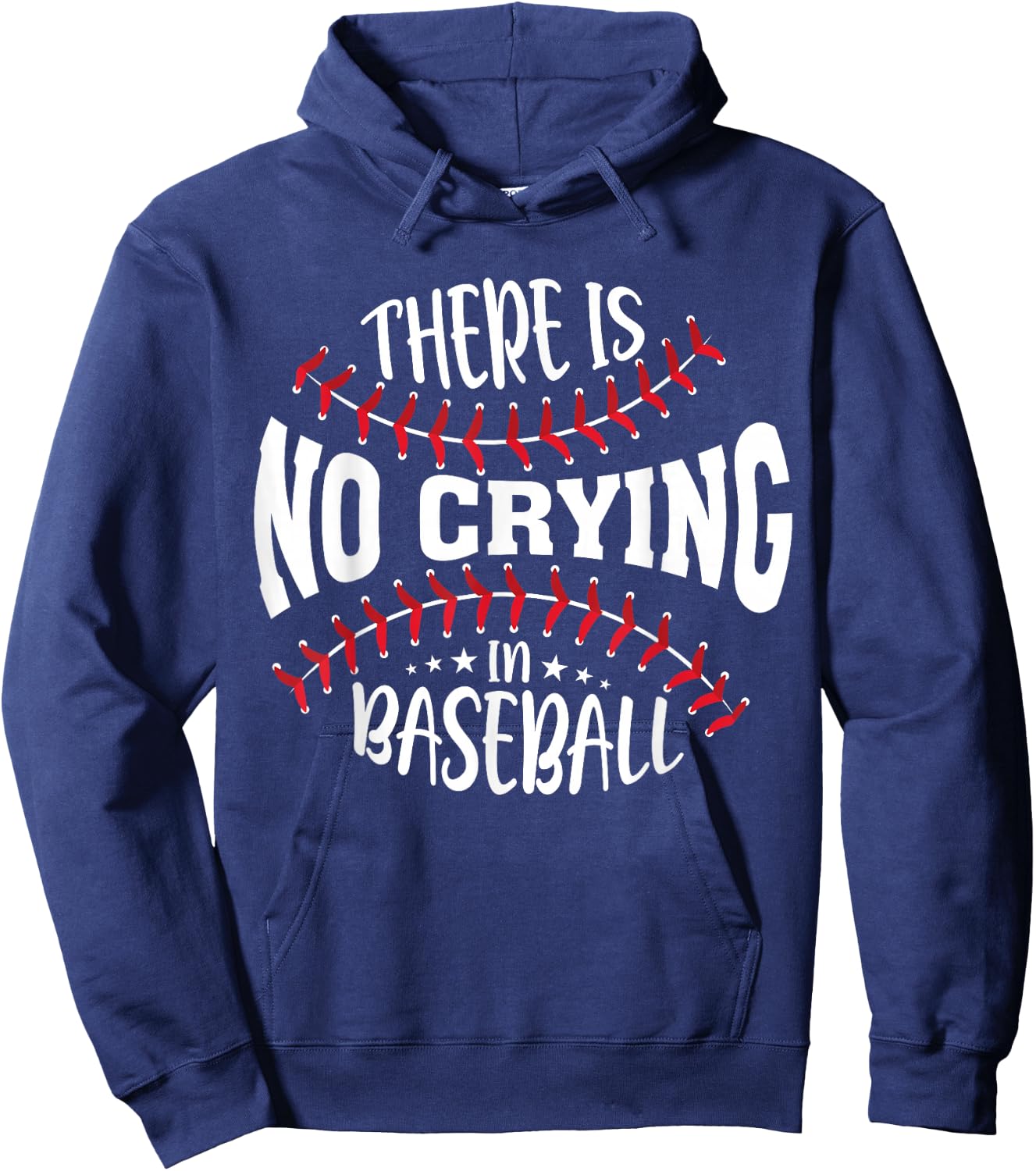 There Is No Crying In Baseball Hoodie - Hoodie | Navy