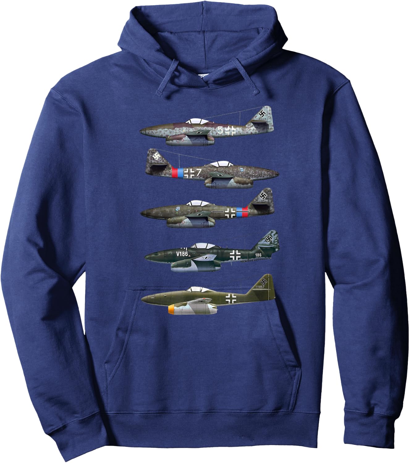 Messerschmitt Me 262 Schwalbe WW2 Jet Fighter Hoodie - Hoodie | Navy