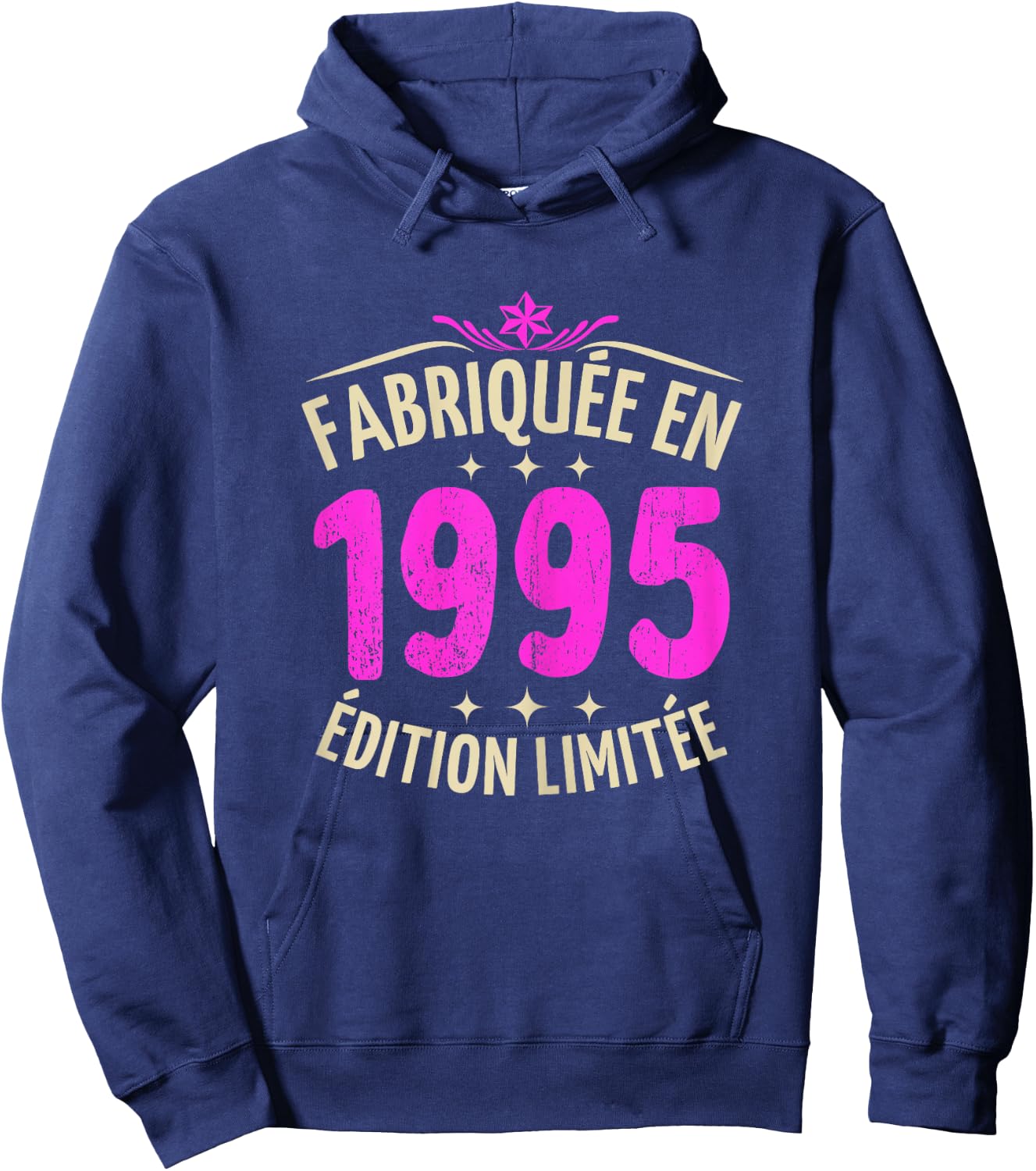 Woman 30 years birthday 30 years woman 1995 gift woman 30 , Black, Female X-Small Hoodie - Hoodie | Navy