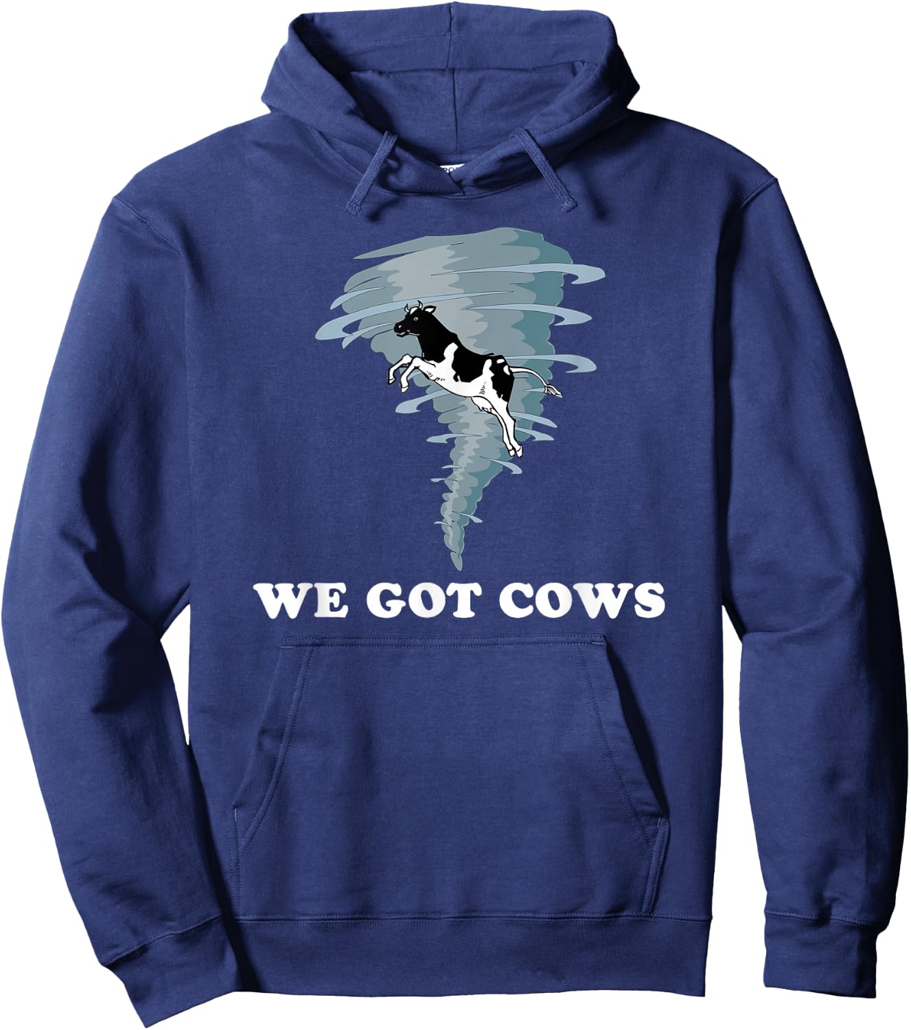 We Got Cows Tornado Chaser Hoodie - Hoodie | Navy