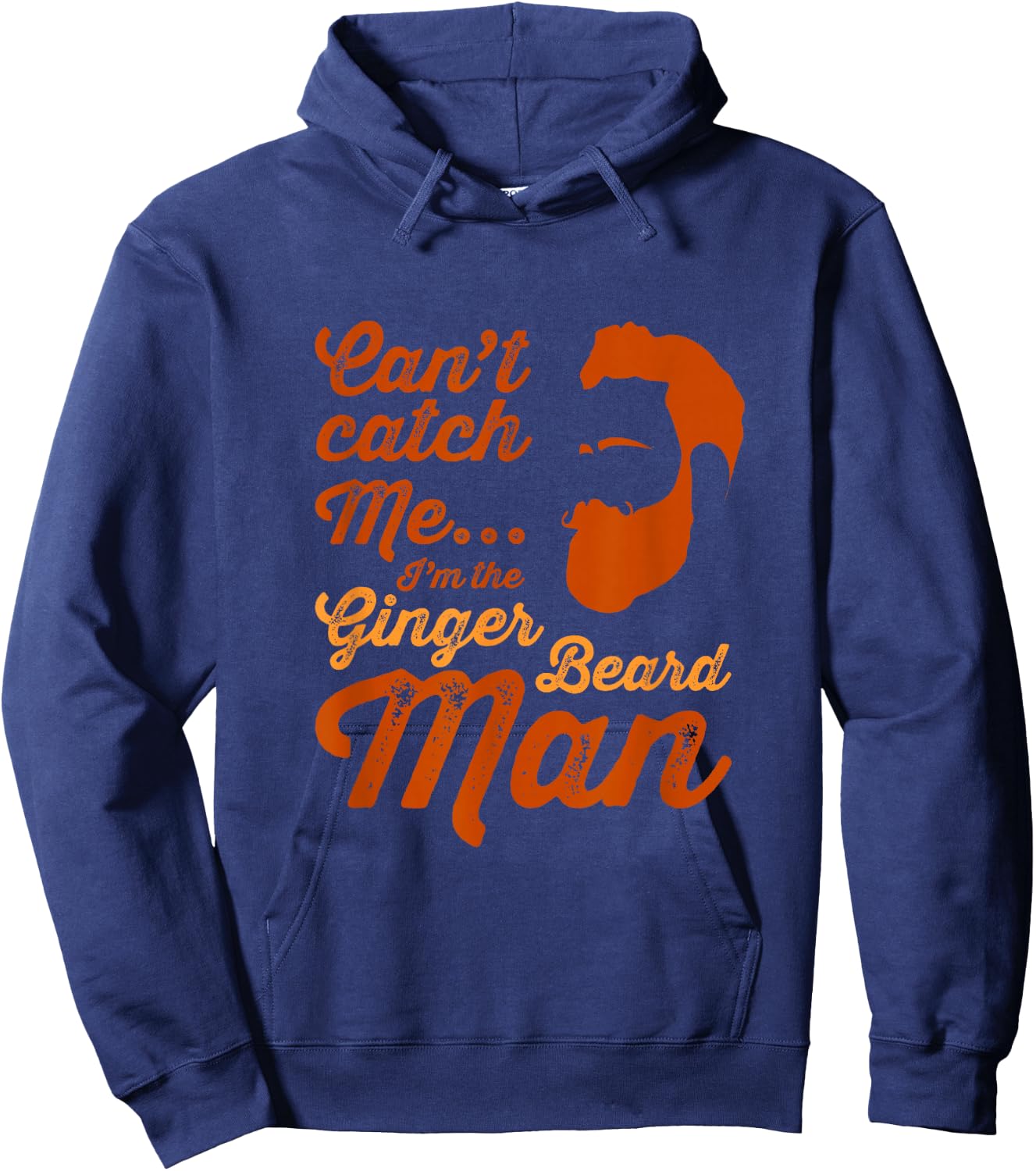 Ginger beard man funny Hipster slogan with beards Hoodie - Hoodie | Navy
