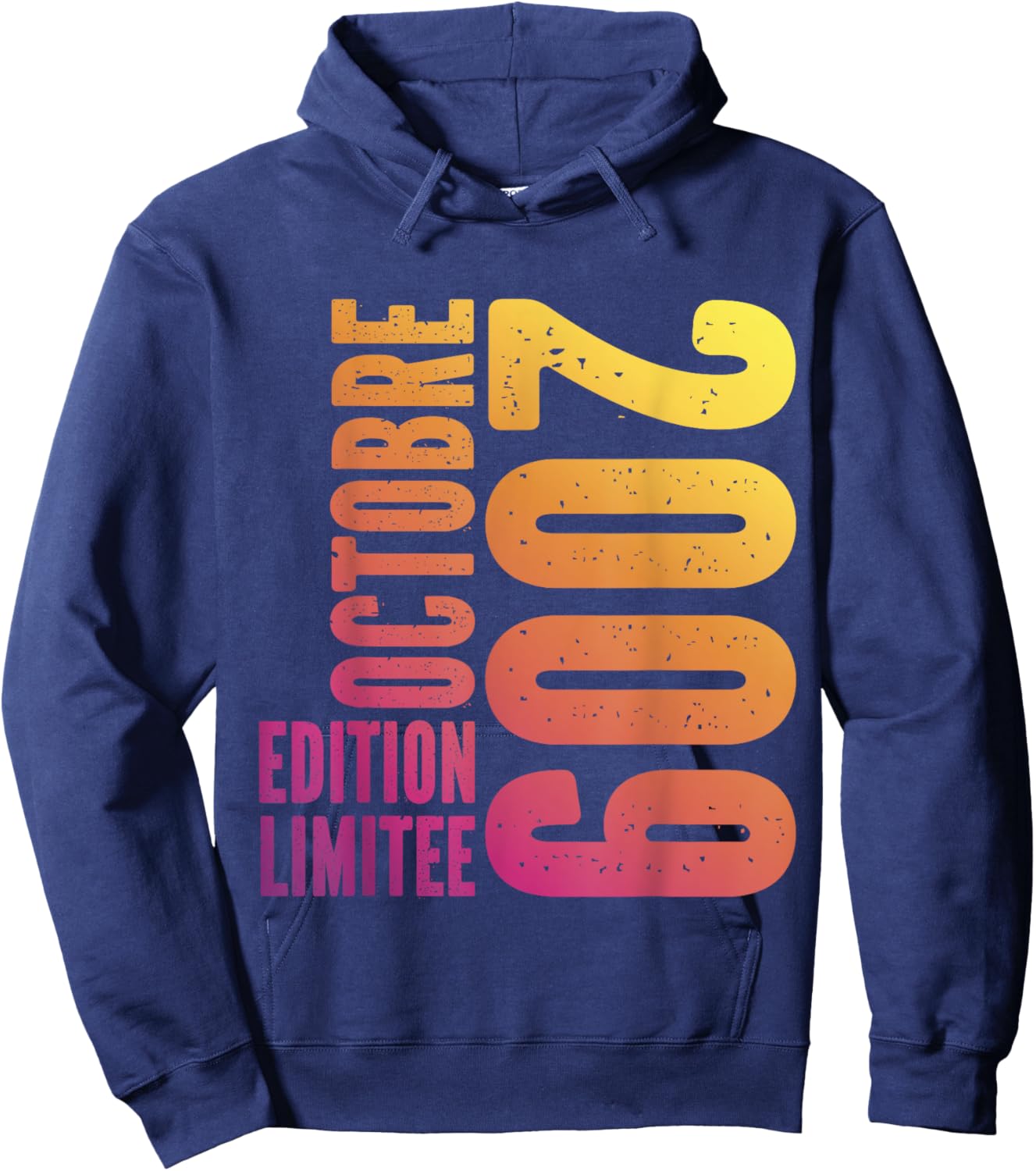 15 Years Limited Edition Birthday Man Woman October 2009 , Black, S Hoodie - Hoodie | Navy