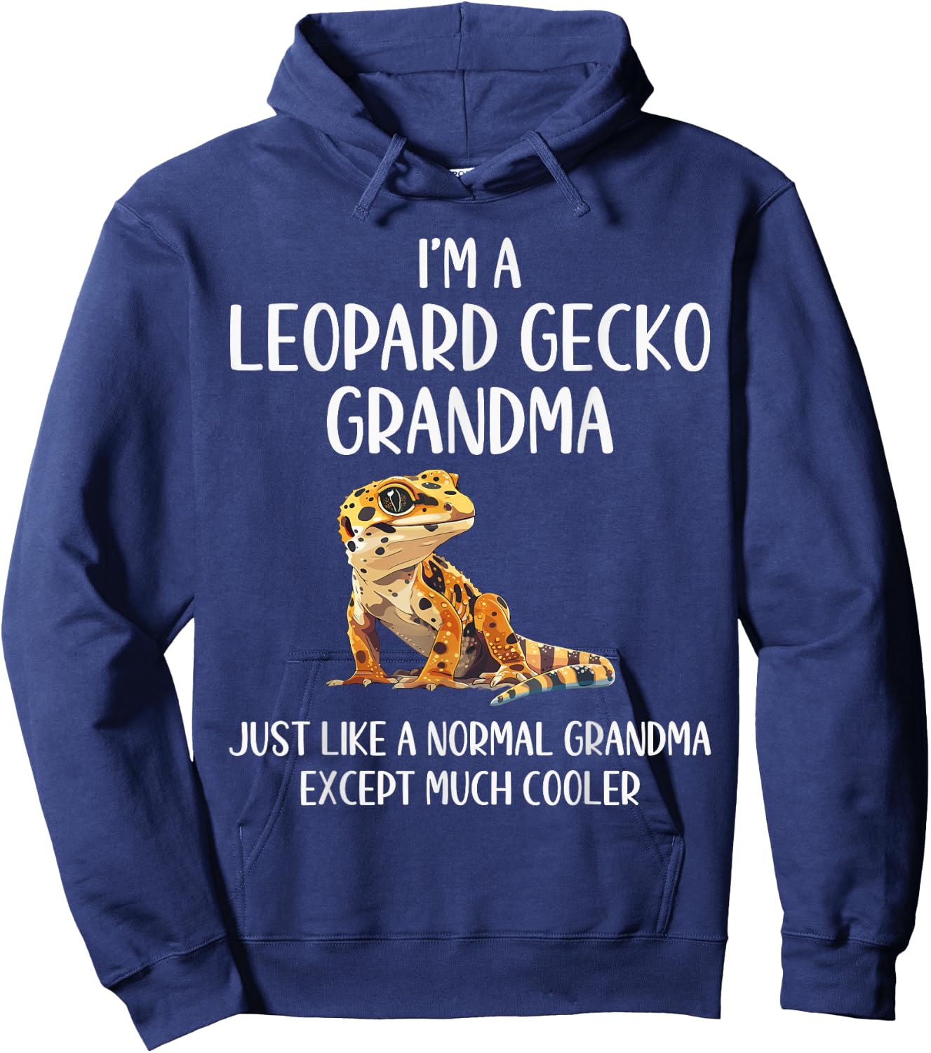 Leopard Gecko Grandma Definition Animals Lover Mothers Day Hoodie - Hoodie | Navy