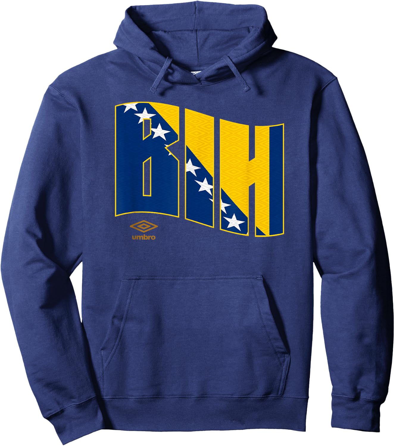 Umbro International Soccer Wavy Bosnia and Herzegovina Logo Hoodie - Hoodie | Navy