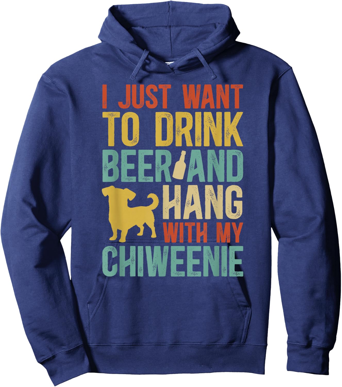 Chiweenie Owner Funny Chiweenie Mom Chiweenie Dad Hoodie - Hoodie | Navy