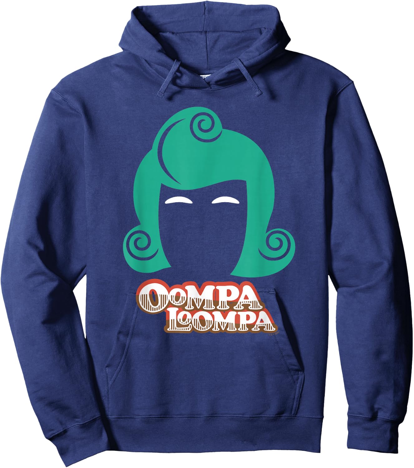 Willy Wonka And The Chocolate Factory Oompa Loompa Head Hoodie - Hoodie | Navy