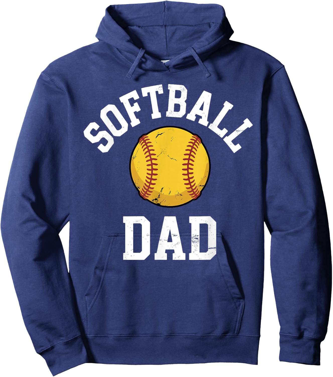 Funny Softball Dad Art for Dad Father Fastpitch Softball Dad Hoodie - Hoodie | Navy