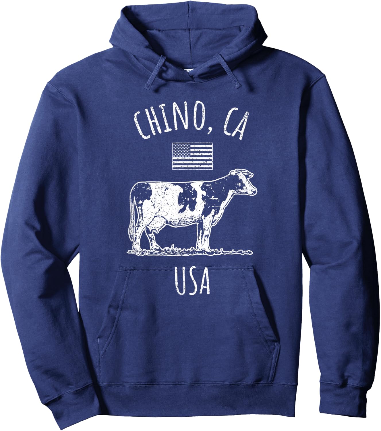 Chino California USA Retro Cow Vintage Style Design Hoodie - Hoodie | Navy