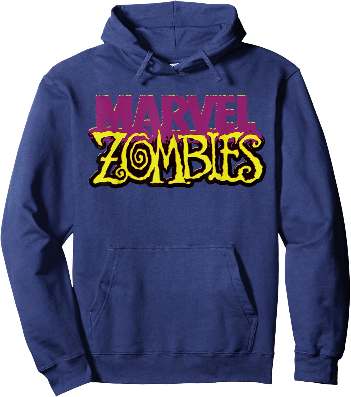 Marvel Zombies Official Color Logo Halloween Hoodie - Hoodie | Navy