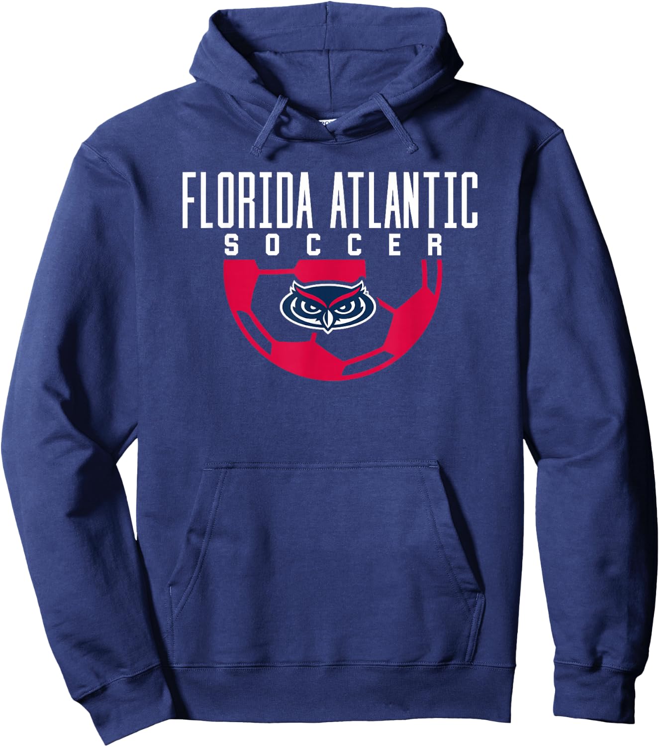 Florida Atlantic University FAU Owls Soccer Hoodie - Hoodie | Navy