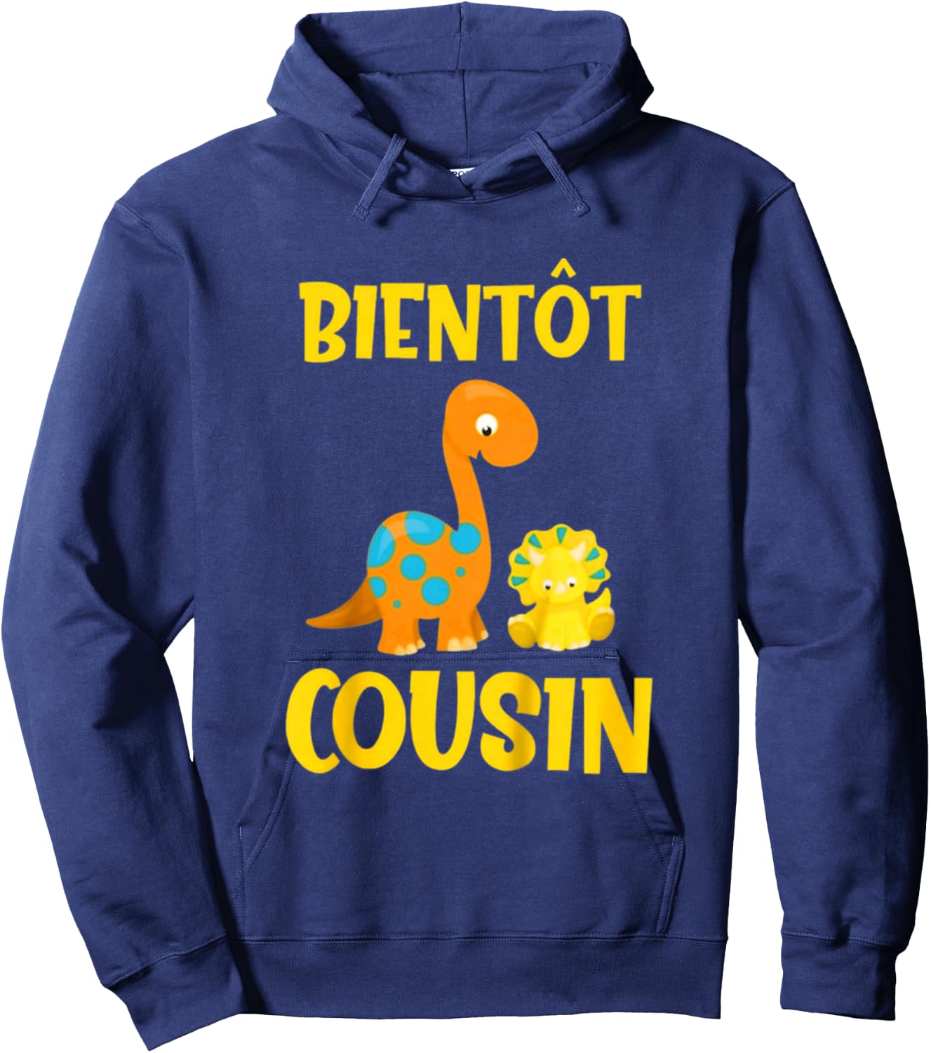 Child Future Cousin 2025 - Announcement Pregnancy Cousin Dino Hoodie - Hoodie | Navy