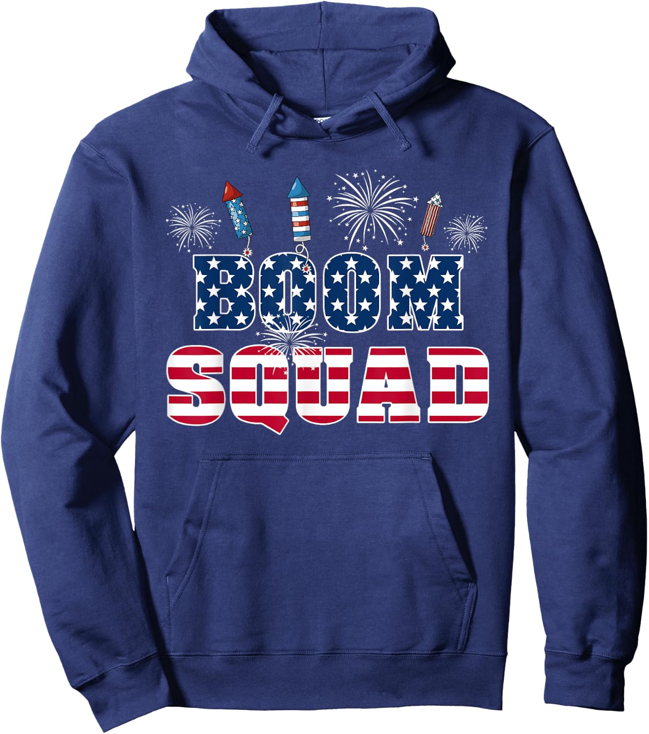 Boom Squad 4th of July Hoodie - Hoodie | Navy