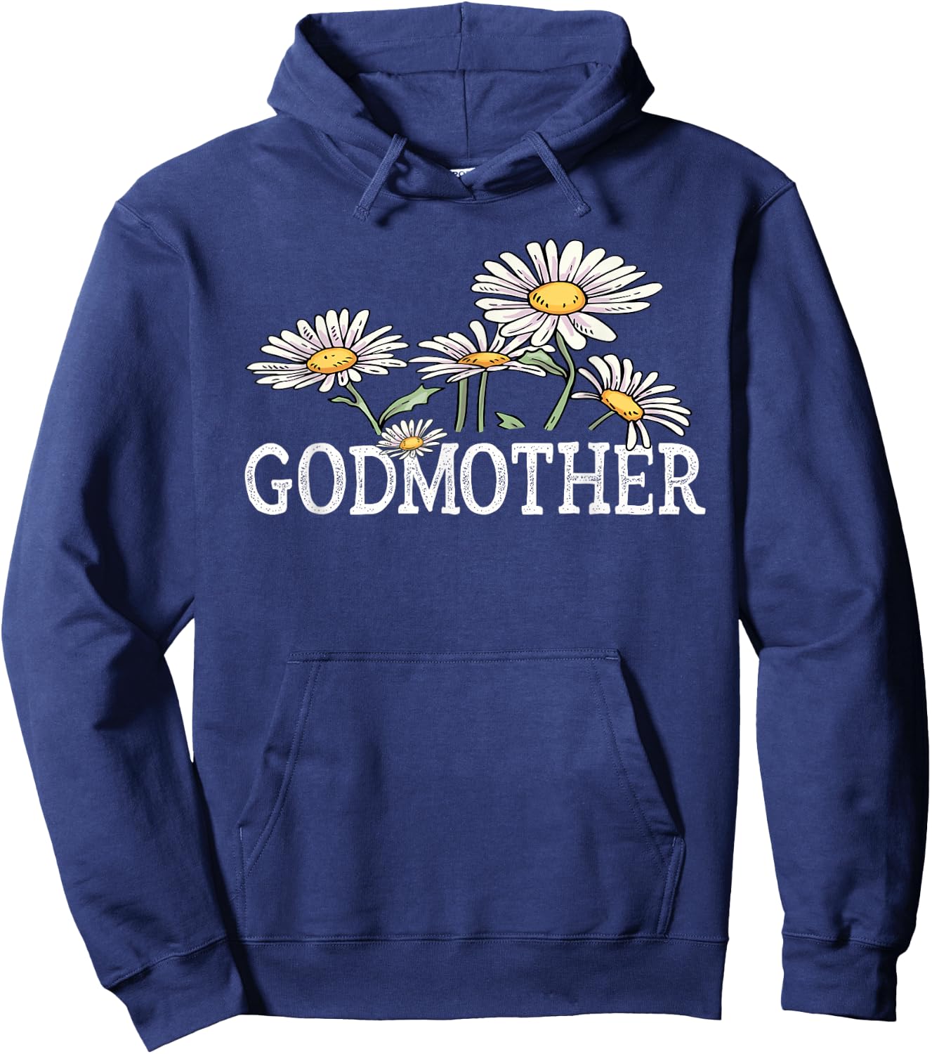 Godmother Floral Chamomile Mother's Day Gifts Godmother Hoodie - Hoodie | Navy