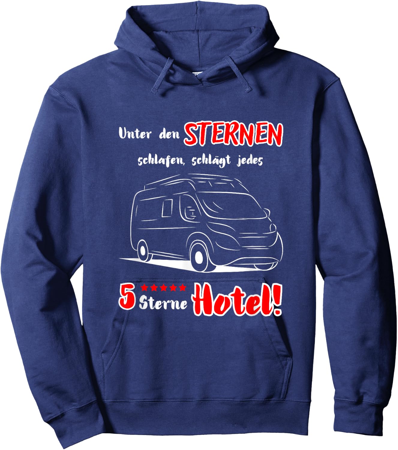 Camping Kastenwagen Wohnmobil Spruch + Motiv Hoodie - Hoodie | Navy