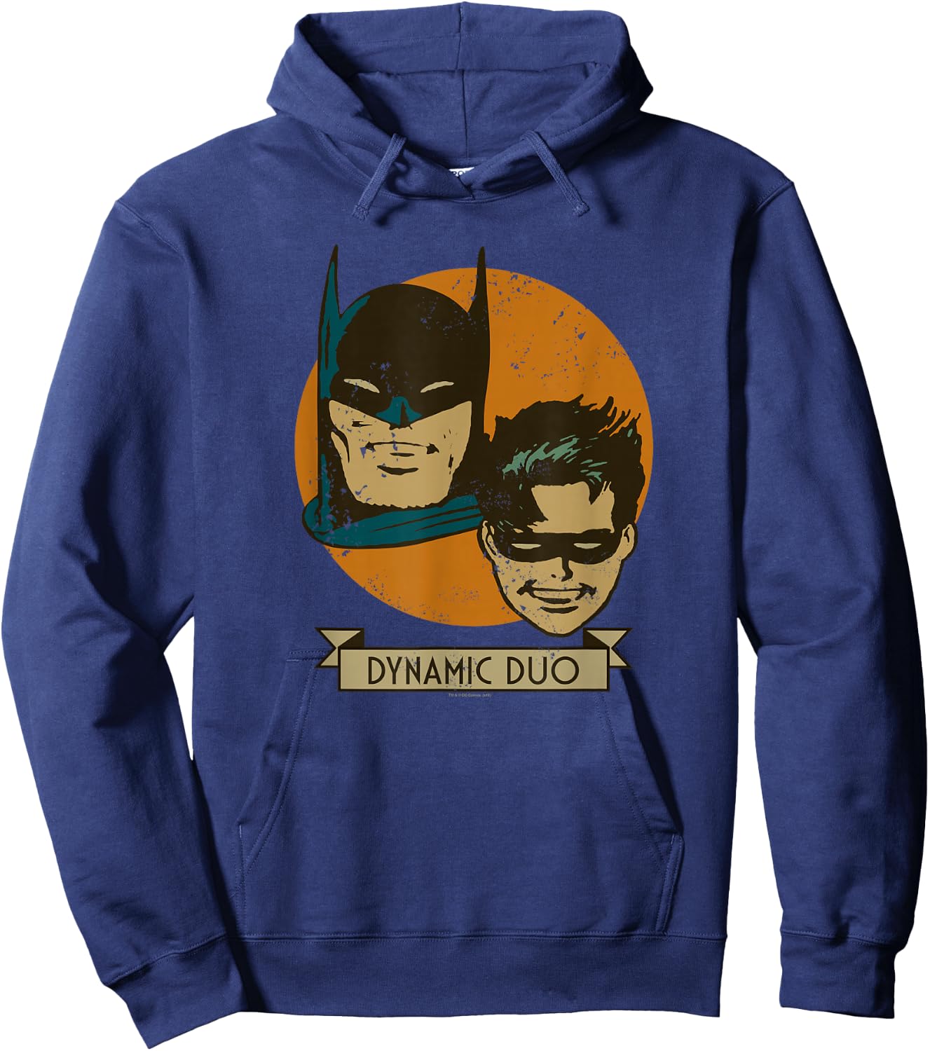 Batman and Robin Dynamic Duo Vintage Hoodie - Hoodie | Navy