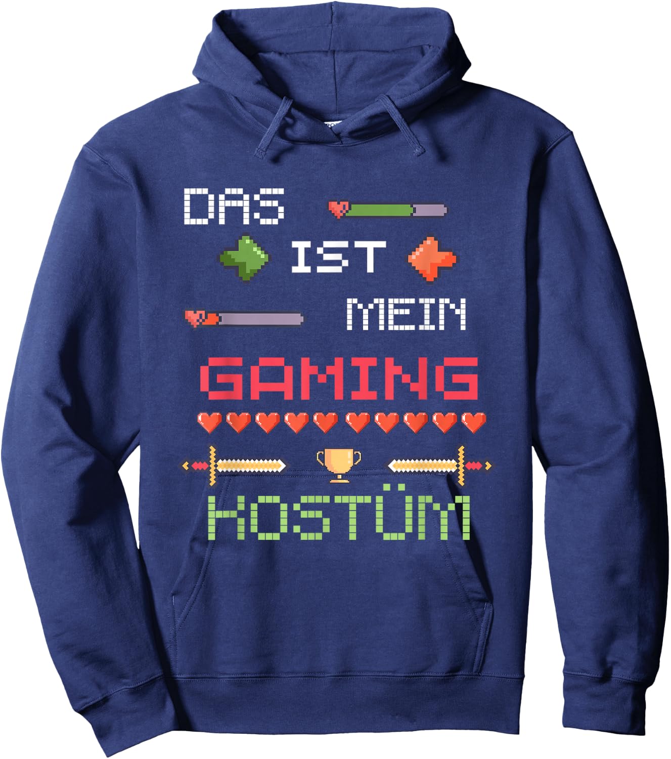 This is My Gaming Costume Funny Halloween Gamer Design , black, S Hoodie - Hoodie | Navy