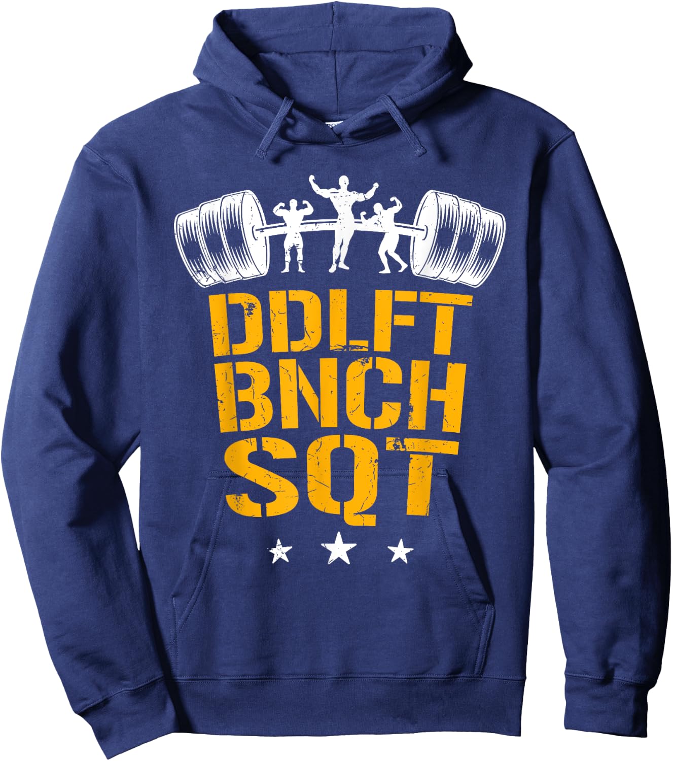 Bodybuilding heavy workout squat bench press deadlift Hoodie - Hoodie | Navy