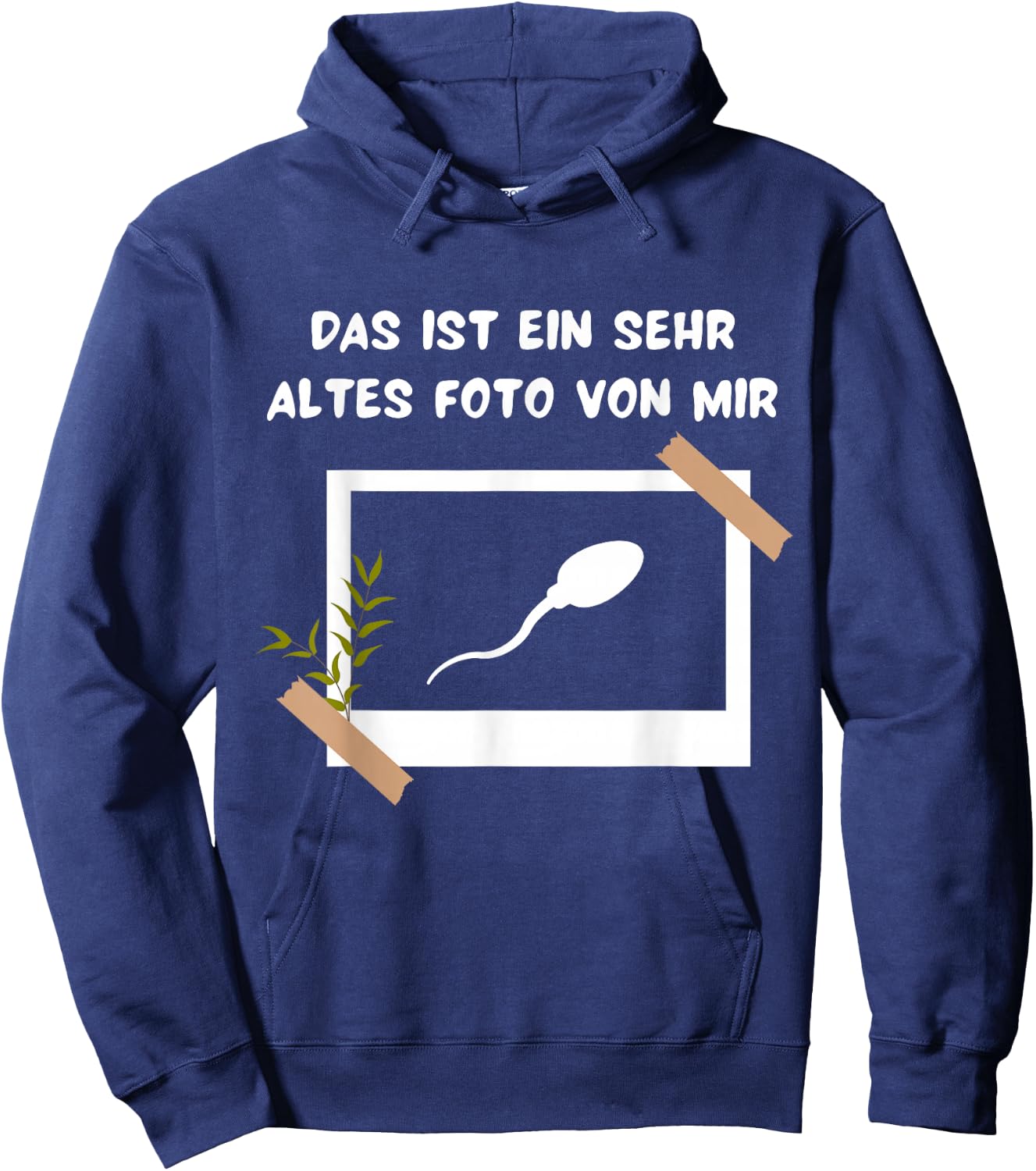 Das Ist Ein Very Altes Foto Von Mir a Picture Frame Fun , black Hoodie - Hoodie | Navy
